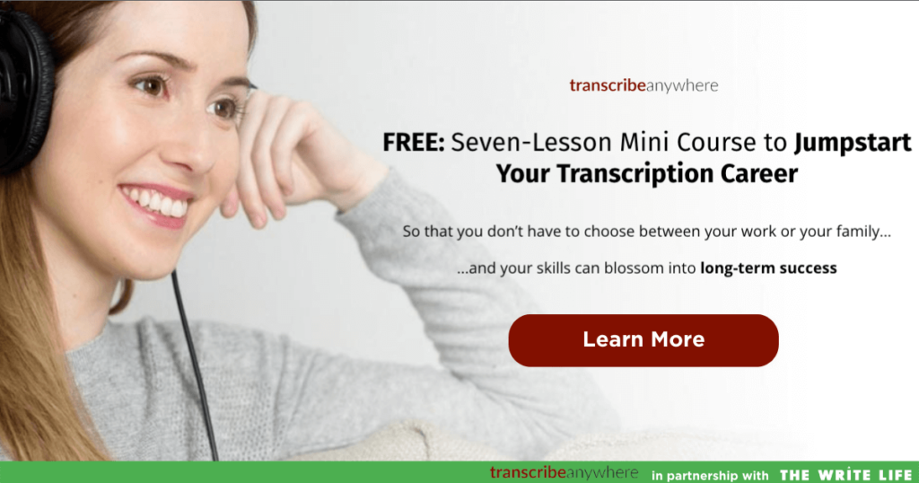 Transcribe Anywhere. Affiliate CTA